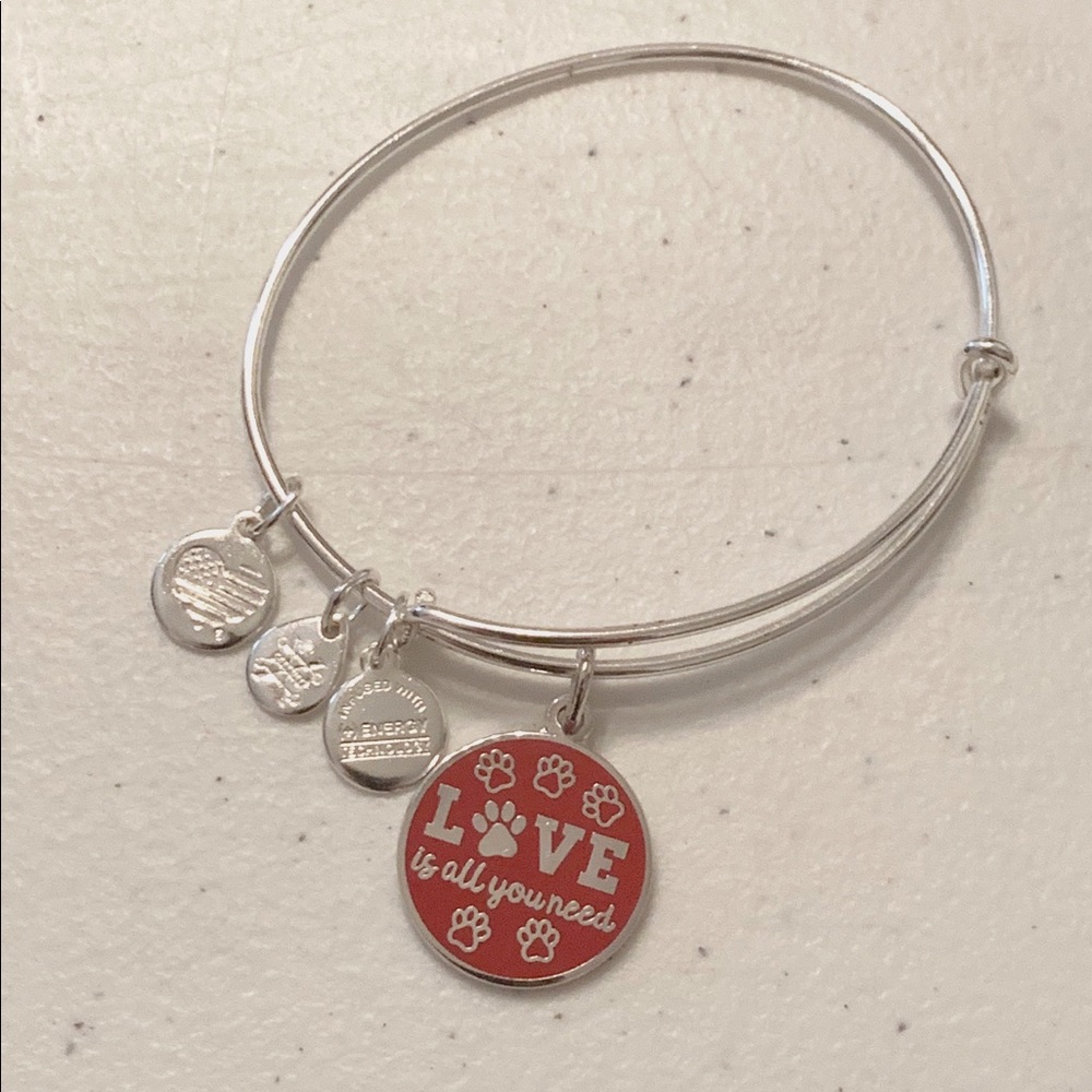 Alex and Ani Love Is All You Need Silver Bangle
